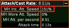 Trouver Increased Attack Speed